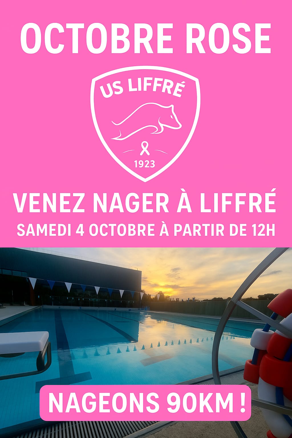 Nageons 90km pour Octobre rose 2025 !